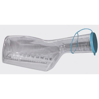 Urinflasche für Männer, Kunststoff mit Deckel, 1 Liter - klar, autoklavierbar bis 130 Grad