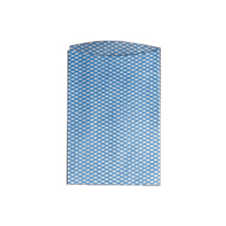 Waschhandschuhe Unisan 16 x 22 cm,  weiss/blau, 100 Stck, Viskosevlies