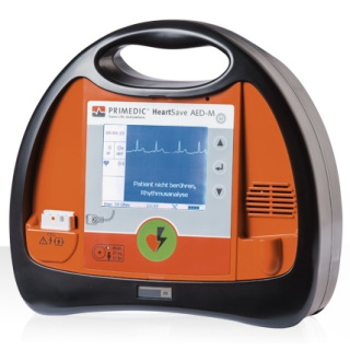 Primedic HeartSave AED -M Defibrillator, AkuPak LITE, mit wiederaufladbarem AkuPak LITE (LiFePO4)