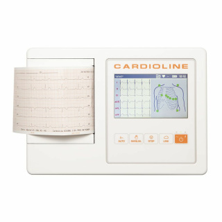 Cardioline 6-Kanal EKG 100L, inkl. Standardzubehör, mit Vermessung INKL. INTERPRETATION