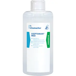Schumacher ASEPTOMAN ® med, alkoholisches Händedesinfektionsmittel, 1000  ml Spenderflasche - parfümfrei, rückfettend