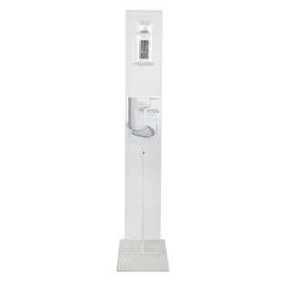 Bodenständer aus Acryl, 148 cm Höhe,  für  Spender "manuell 500/1000ml" oder "touchless 500/1000ml"