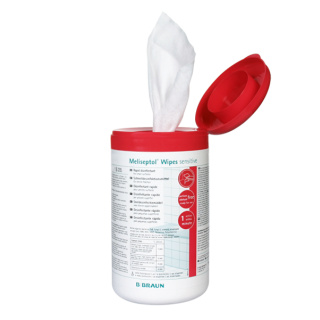 Meliseptol ® Wipes sensitive, Flowpack XL Tuchgröße: 24 x 30 cm, Wischdesinfektion f. alkoholempfindliche Flächen, 42 Stck
