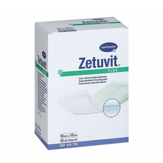 Zetuvit ® Plus Saugkompresse 10 x 20 cm, 10 Stck, steril