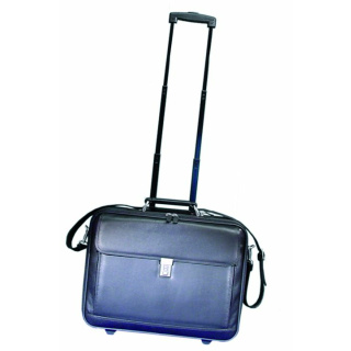 Dürasol Arztkoffer - Trolley Mobilo, Soft-Nappaleder schwarz, inkl. 1 Ampullenspender