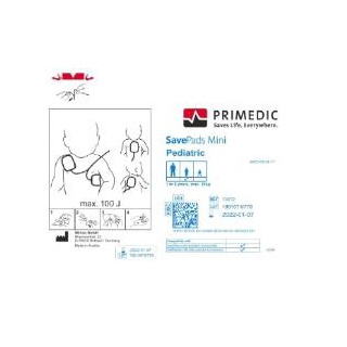 Primedic Heartsave Save Pads mini, 1 Paar, Verwendung für: PAD, AED, AS, AED-M, 6, 6S mit Kindermodus
