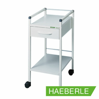 Haeberle Vielzweckwagen 08/16 ® Super-mini, Gestell weiß - für kleine Geräte und enge Räume