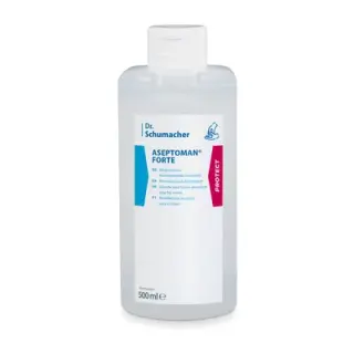 Schumacher ASEPTOMAN ® FORTE  alkoholisches Händedesinfektionsmittel, 500 ml Spenderflasche - sehr gute Hautverträglichkeit