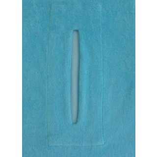 Liegenbezug Frottee mit Gesichtsausschnitt "Nasenschlitz", 65 x 195 cm,  Mint