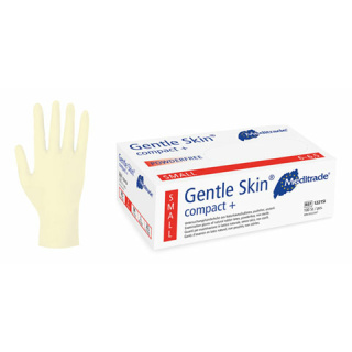 Gentle Skin compact+, Latex-Untersuchungshandschuhe, puderfrei, 100 Stck/Pack,  Größe S