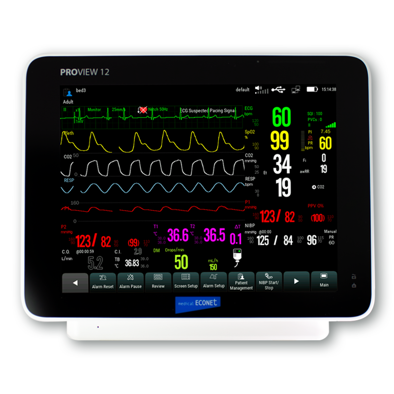 PROview 12" Überwachungsmonitor, tragbar, mit Touchscreen