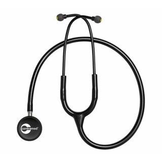 Centramed Stethoskop SX , Doppelkopfstethoskop, für Erwachsene und Kinder, schwarz