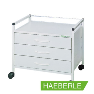 Haeberle Vielzweckwagen 08/16 ®, Unterfahrwagen, 52 cm H, Gestell weiß  mit 1 Schublade