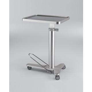 SCHMITZ Instrumentenzureichetisch, Höhenverstellbar v. 950 bis 1350 mm, Tischplatte 600 x 400 mm, Fahrgestell mit 2 feststellbaren Rollen