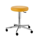 Simpex Drehrollhocker SUPER-THRONA Manus Midi, mit Hebelauslösung v. ca. 49 - 62 cm - mit harten Rollen,azurblau