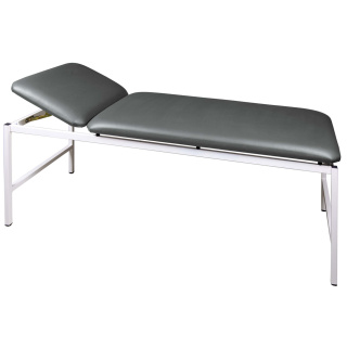 Untersuchungsliege UltraCHECK "200", LxB 190 x 70 cm H68 cm, Belastbarkeit 200 kg dunkelgrau,ohne Papierrollenhalter