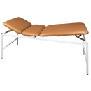 Untersuchungsliege UltraCHECK "300", 3-tlg Liege,  LxB 190 x 70 cm H68 cm, Belastbarkeit 200 kg,  mittelbraun,ohne Papierrollenhalter
