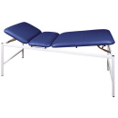 Untersuchungsliege UltraCHECK "300", 3-tlg Liege,  LxB 190 x 70 cm H68 cm, Belastbarkeit 200 kg,  mittelblau,ohne Papierrollenhalter