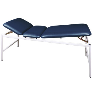 Untersuchungsliege UltraCHECK "300", 3-tlg Liege,  LxB 190 x 70 cm H68 cm, Belastbarkeit 200 kg,  dunkelblau,ohne Papierrollenhalter