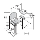 Simpex Blutentnahmestuhl HAEMO-LINEA VARIO ECCO, verstellbare Armlehnen, Gestell verchromt, schwarz