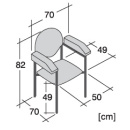 Simpex Blutentnahmestuhl HAEMO-LINEA CUNEO, Gestell verchromt, türkisblau RAL5018