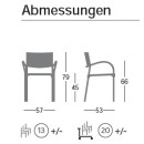 Wartezimmerstuhl Segis BREEZE, Alu poliert 64,schwarz 7F