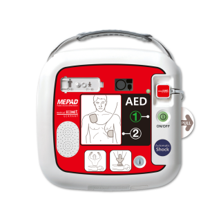 ME Pad Automatik- vollautomatischer externer Defibrillator - AED, inkl. Zubehör - Gerät mit telefonischer Einweisung