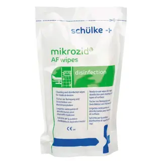 Schülke Mikrozid AF  Wipes - Desinfektionstücher, 150 Stck Nachfüll-Beutel