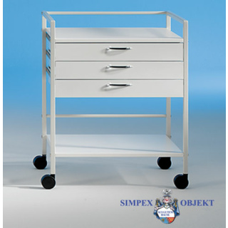 Simpex Vielzweckwagen AUXILIO, Gestell grauweiß, MIDI Breite 64 cm mit 1 Lade