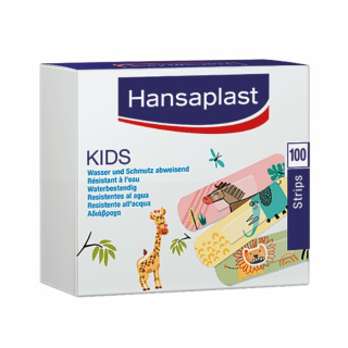 Hansaplast ® Kids, Kinderpflaster, 1,9 x 7,2 cm, 100 Stck - Wundverband zum Schutz vor Schmutz und Bakterien