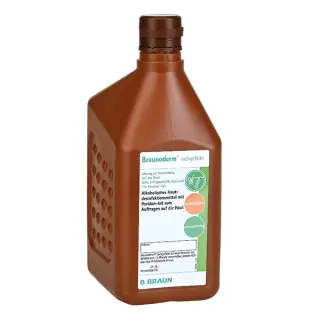 Braun Braunoderm ®, ungefärbt, 1000 ml Dosierflasche - zur Hautdesinfektion vor operativen Eingriffen