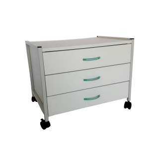 Munz Rotella Unterfahrwagen mit drei Schubfächern, Höhe 52 cm - 84 cm Breite