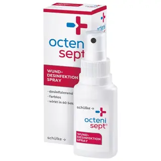 Schülke-Mayr Octenisept ® Wunddesinfektion, 50 ml Sprühflasche - schmerzfreie Anwendung