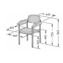 SCHMITZ Untersuchungs- und Blutentnahmestuhl, Gestell RAL 9002 - Polsterfarbe blütenweiß