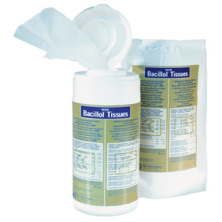 Bacillol ® Tissues,  zur Schnelldesinfektion von Flächen, 100 Stck Spenderdose