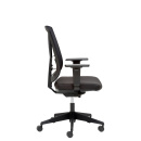 Mayer Drehstuhl, Bürostuhl, Fußkreuz Schwarz, Polster und Rücken Schwarz, inkl. Armlehnen - wahlweise mit Kopfstütze