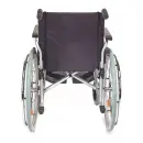 Servomobil Rollstuhl Standard, aus Stahl, faltbar, Farbe Metallic Silbergrau / Schwarz -