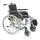 Servomobil Rollstuhl Standard, aus Stahl, faltbar, Farbe Metallic Silbergrau / Schwarz -