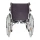 Servomobil Rollstuhl Standard, aus Stahl, faltbar, Farbe Metallic Silbergrau / Schwarz -