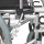 Servomobil Rollstuhl Standard, aus Stahl, faltbar, Farbe Metallic Silbergrau / Schwarz -