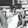 Servomobil Rollstuhl Standard, aus Stahl, faltbar, Farbe Metallic Silbergrau / Schwarz -