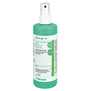 Softasept ® N, farblose Hautdesinfektion, 250 ml Sprühflasche - Wirkungseintritt nach 15 Sekunden