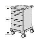 SCHMITZ varimed ® Verband- und Behandlungswagen, Breite 450 mm, Höhe 860 mm - verschiedene Modelle