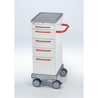 SCHMITZ varimed ® Verband- und Behandlungswagen, Breite 450 mm, Höhe 1100 mm - verschiedene Modelle