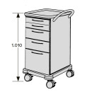 SCHMITZ varimed ® Verband- und Behandlungswagen, Breite 450 mm, Höhe 1100 mm - verschiedene Modelle