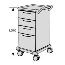 SCHMITZ varimed ® Verband- und Behandlungswagen, Breite 450 mm, Höhe 1100 mm - verschiedene Modelle