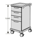 SCHMITZ varimed ® Verband- und Behandlungswagen, Breite 450 mm, Höhe 1100 mm - verschiedene Modelle