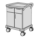SCHMITZ varimed ® Verband- und Behandlungswagen, Breite 600 mm, Höhe 860 mm - verschiedene Modelle