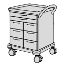 SCHMITZ varimed ® Verband- und Behandlungswagen, Breite 600 mm, Höhe 860 mm - verschiedene Modelle
