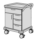 SCHMITZ varimed ® Verband- und Behandlungswagen, Breite 600 mm, Höhe 860 mm - verschiedene Modelle